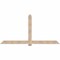 Ekena Millwork Eugene Smooth Timber Gable Bracket, Douglas Fir, 96"W x 48"H x 1 1/2"D x 5 1/2"F, 12/12 Pitch GBW096X48X0206EUG00SDF - alternate 1